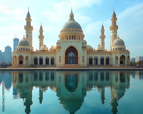 Wallpaper Mural Majestic mosque reflected in calm water. Torontodigital.ca