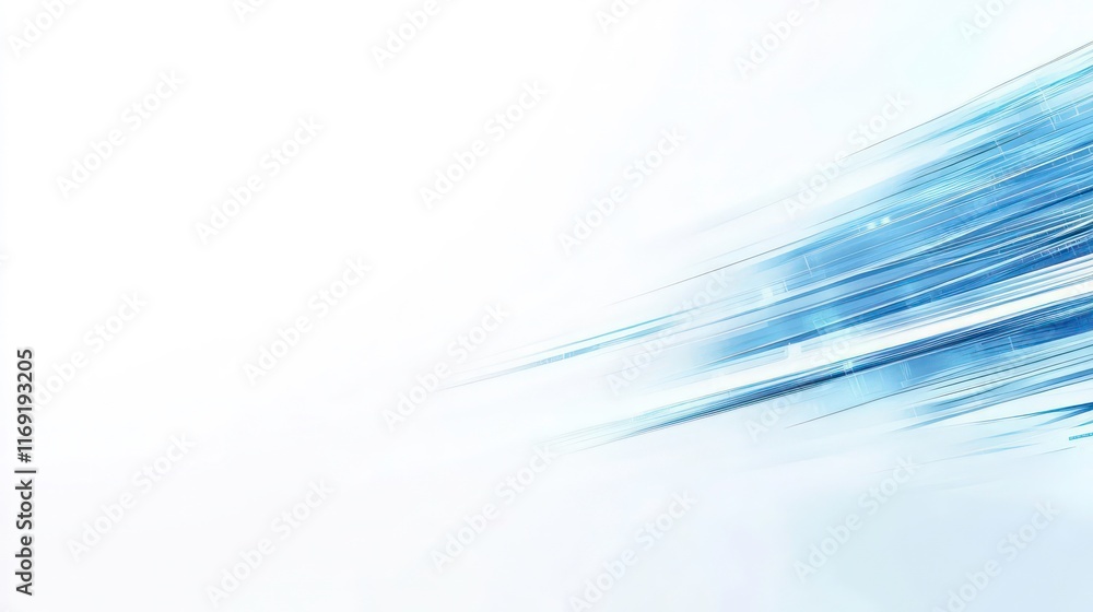 Abstract linear blue lines pattern on white background technology line, speed motion, fast forward concept design for banner or web template Abstract linear blue lines pattern on white background technology line, speed motion, fast forward concept design for banner or web template