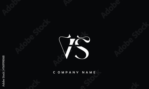 VS, SV, V, S Abstract Letters Logo Monogram