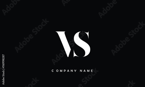 VS, SV, V, S Abstract Letters Logo Monogram