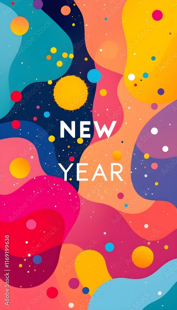 New Year christmas background
