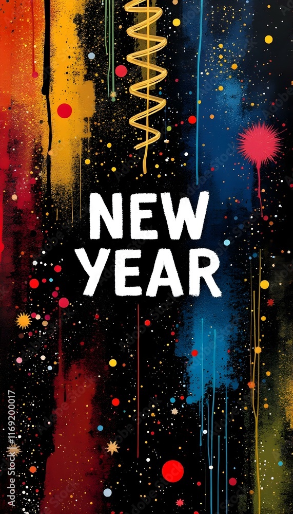New Year christmas background
