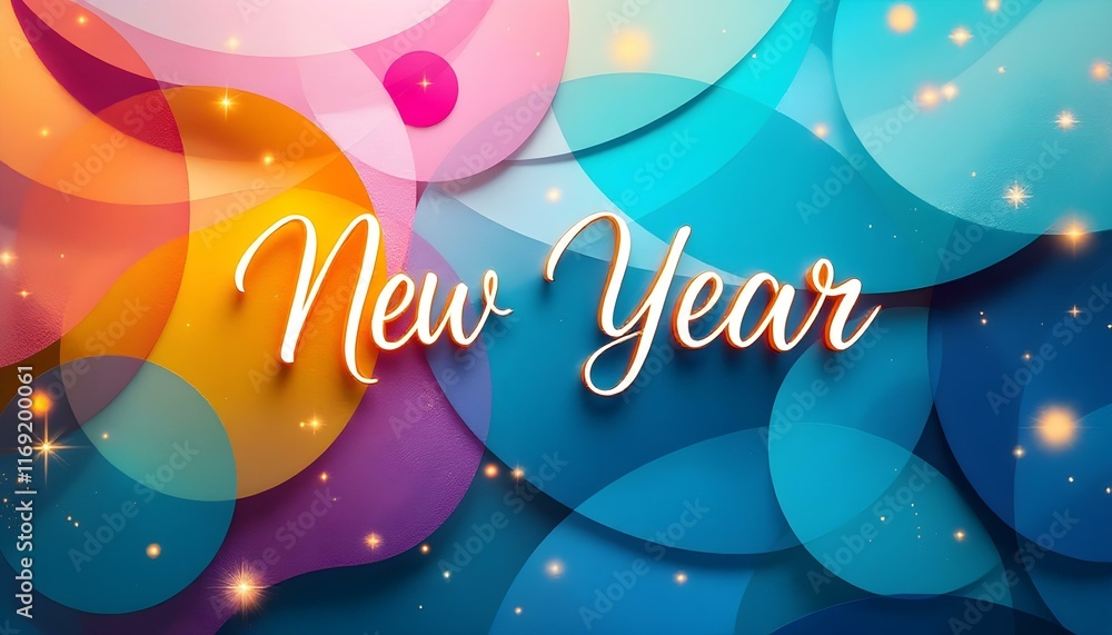 New Year christmas background