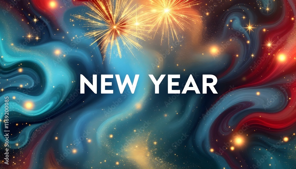 New Year christmas background