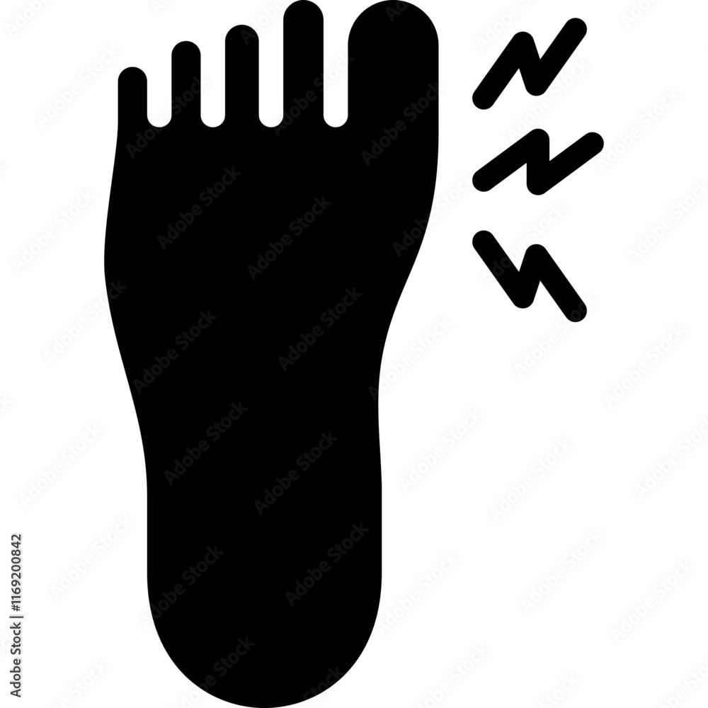 Obraz premium gout arthritis icon illustration design with solid