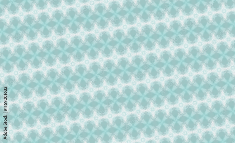 Teal and White Floral Pattern Teal and White Floral Pattern