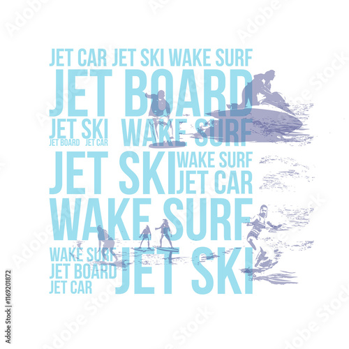 Extreme sports inscriptions, poster