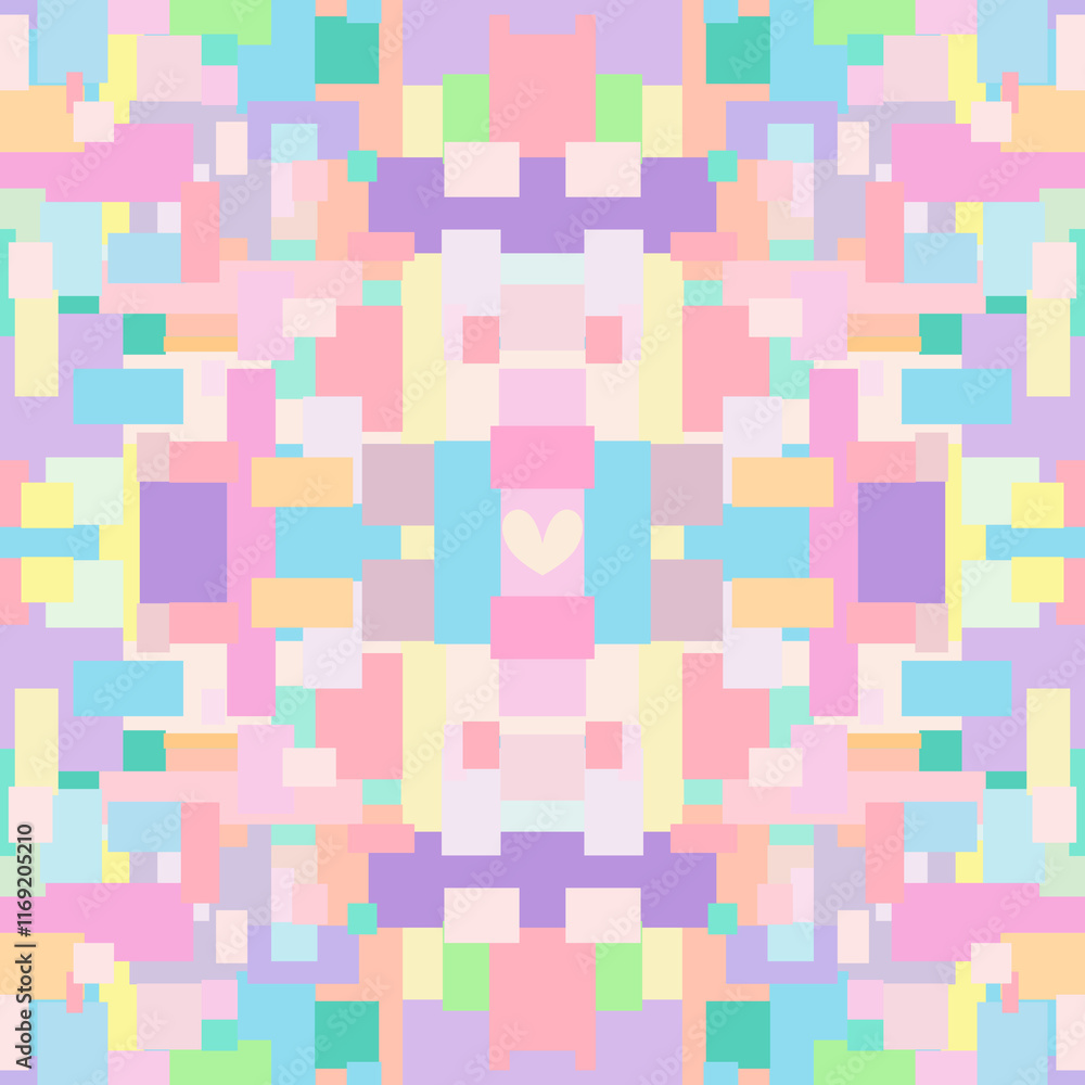 Abstrat Pixcel of colorful Seamless Pattern. Abstrat Pixcel of colorful Seamless Pattern.