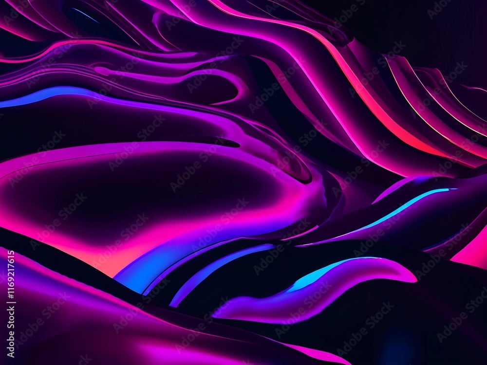 Obraz premium neon abstract marble pattern background futuristic