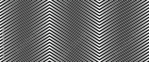 Zigzag chevron pattern, black and white geometric background for modern and vintage designs.