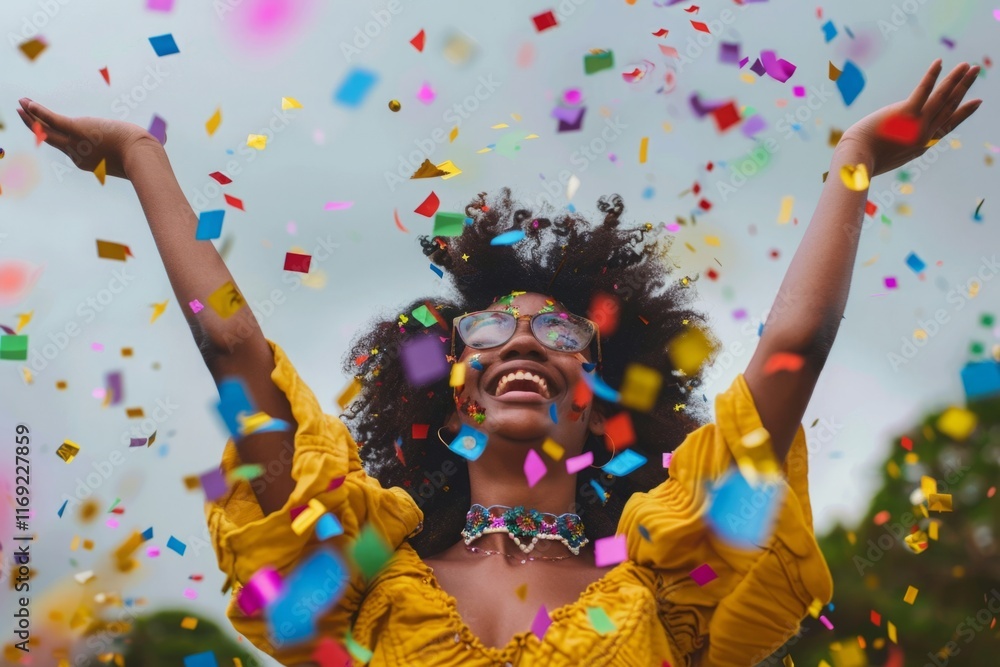 Obraz premium person celebrates their non-scale victories, recognizing the positive changes in their health, energy levels, and overall well-being beyond weight loss