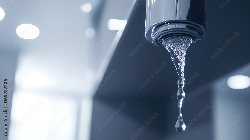 A close-up of a leaking pipe joint in an apartment, with water dripping, symbolizing plumbing issues and repair services. A close-up of a leaking pipe joint in an apartment, with water dripping, symbolizing plumbing issues and repair services.