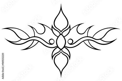 Unique Tattoo Design on Clean White Background