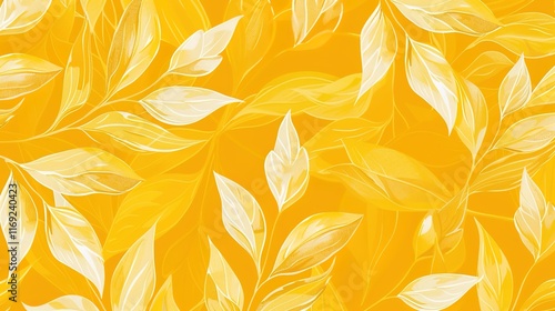 canary yellow seamless pattern wallpaper