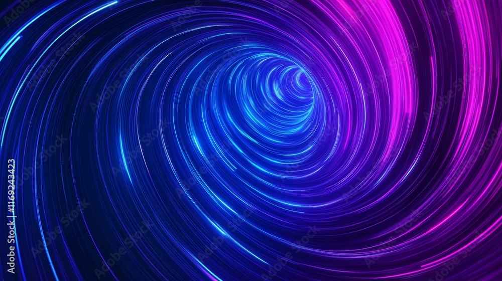 Abstract Neon Spiral Tunnel Abstract Neon Spiral Tunnel