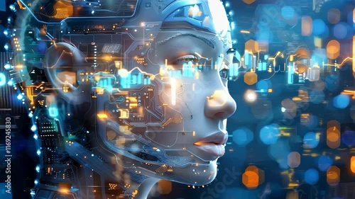 机械少女未来人形机器人机械机甲特写