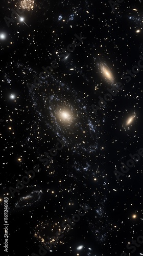 Wallpaper Mural A breathtaking view of galaxies and stars in deep space. Torontodigital.ca