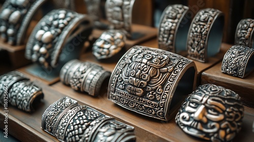 Peruvian Silver Jewelry Intricate Designs Reflecting Perus LandBased and Cultural Legacy photo