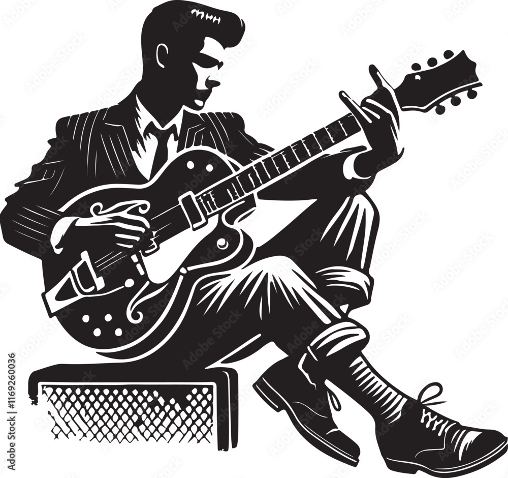 rock musician with guitar rock musician with guitar