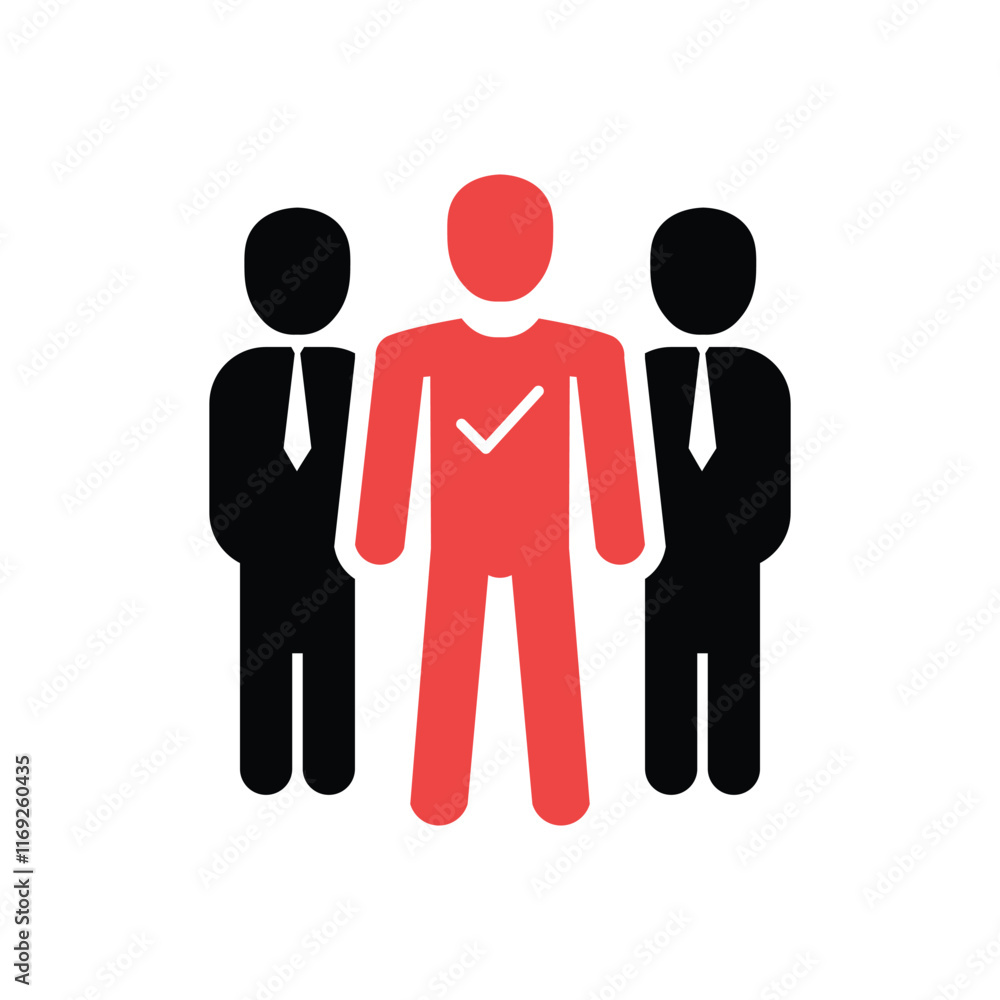 choosing best employee for job. flat style trend modern logotype graphic design. concept of fair vacancy for finding manpower in office for company choosing best employee for job. flat style trend modern logotype graphic design. concept of fair vacancy for finding manpower in office for company