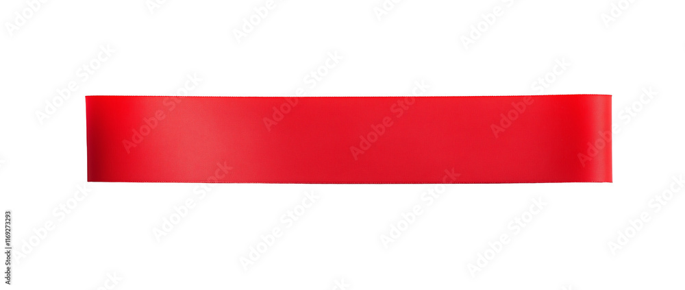 Piece of red paper, tape, isolated on transparent background. top view Piece of red paper, tape, isolated on transparent background. top view