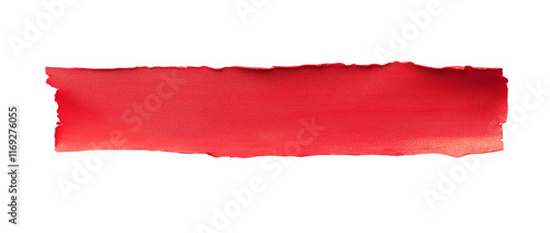 Wallpaper Mural Piece of red paper, tape, isolated on transparent background. top view Torontodigital.ca