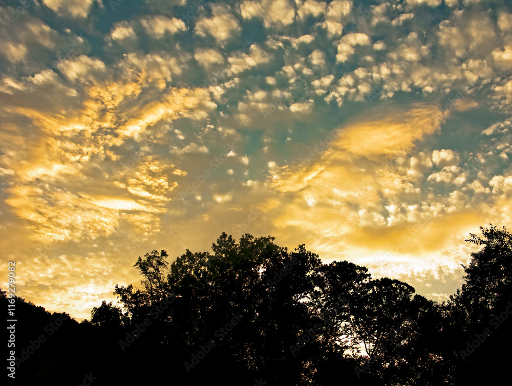 Fototapeta premium Glowing Clouds at Sunset