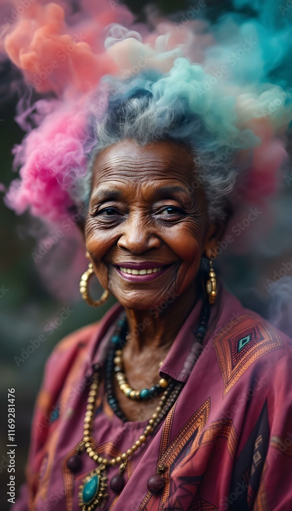 portrait of a old woman person