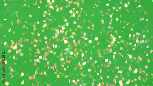 Wallpaper Mural Explosive bursts gold silver multicolor confetti animate dynamically chroma key compatibility making overlay ideal festive projects high resolution Torontodigital.ca