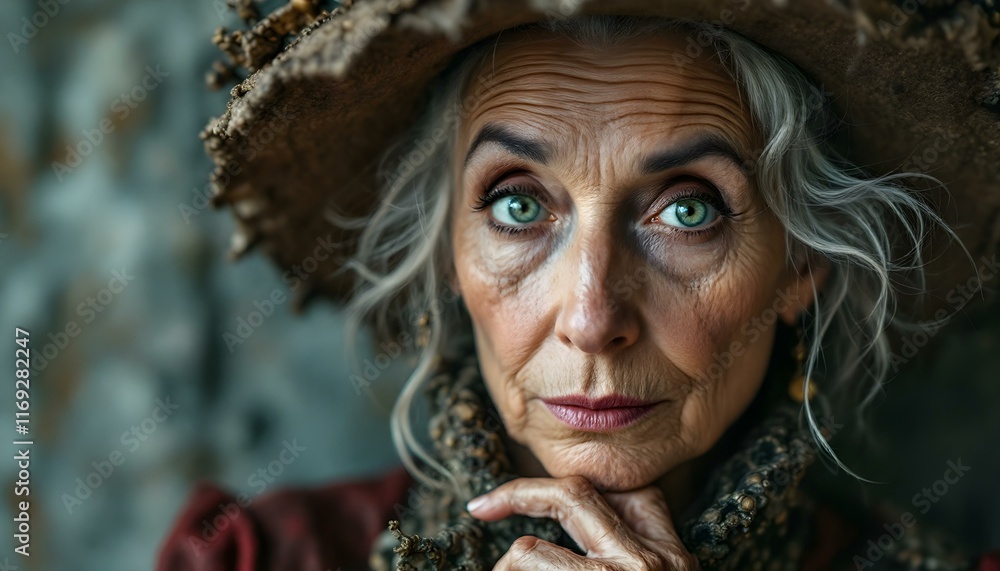 portrait of a old woman person