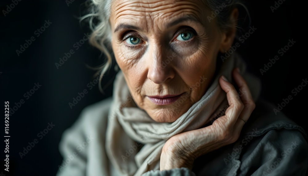 portrait of a old woman person