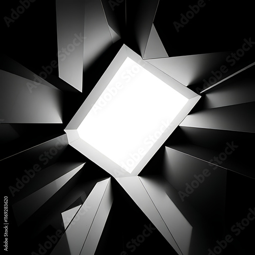A Symphony of Gray: An Abstract Exploration of Form and Space