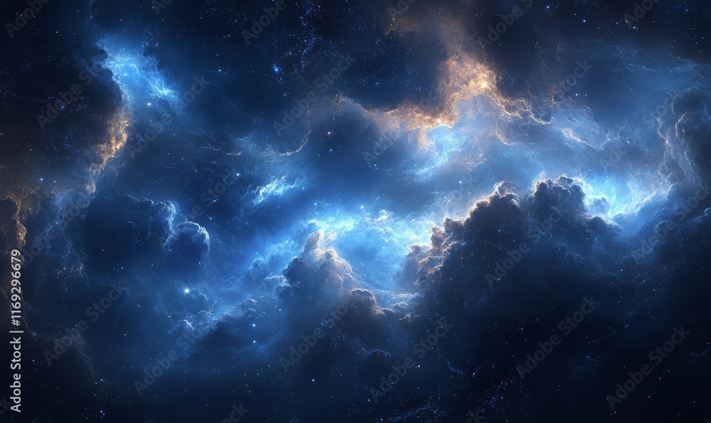Abstract cloudy texture with soft, glowing blue tones, Generative AI Abstract cloudy texture with soft, glowing blue tones, Generative AI