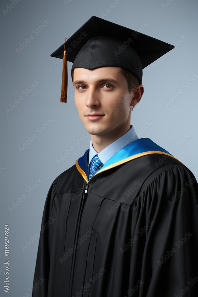 arafed male in a graduation gown and cap and gown arafed male in a graduation gown and cap and gown