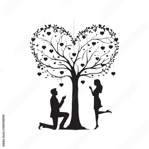 Silhouette of girl sitting on bench in park vector Love The Date 14 february valentine's day
 
 