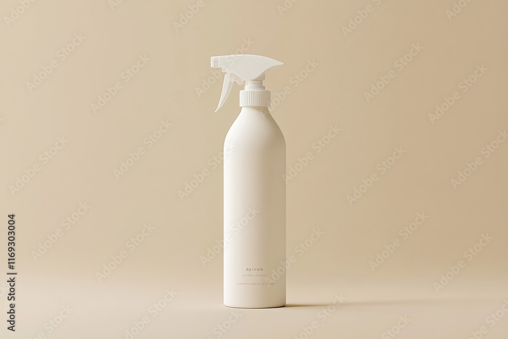 White color spray bottle mock up in clean background for marketing purposes. White color spray bottle mock up in clean background for marketing purposes.