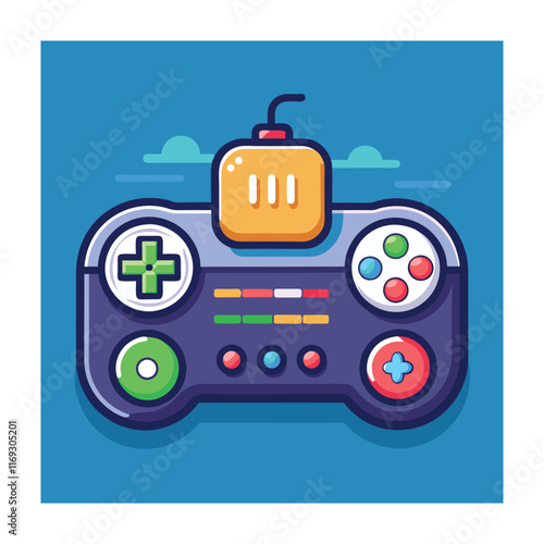 Gaming equipment vector illustration