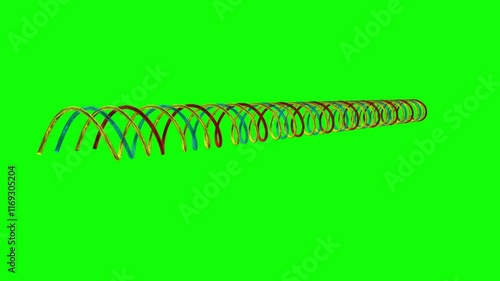 Luminous Neon Lights - Rotatable cable dna illustration