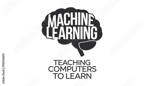 Machine Learning Vector icon graphics