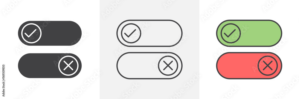 Boolean icons in black and colored versions Boolean icons in black and colored versions