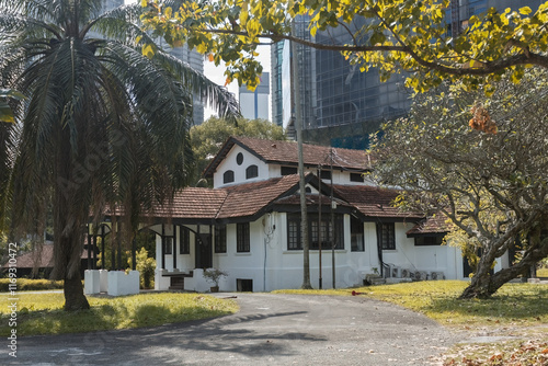 Photography Old historical house in Kuala Lumpur downtown Malaysia