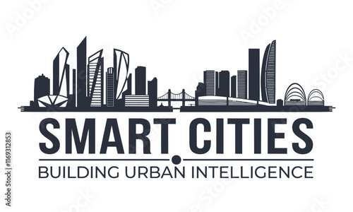 Smart cities vector graphics