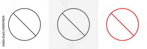 Stop signs set in black and colored versions icons in black and colored versions