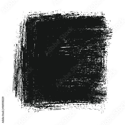 Hand draw grunge scribble square