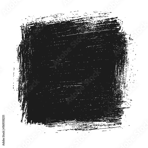 Hand draw grunge scribble square