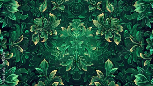 emerald seamless pattern wallpaper