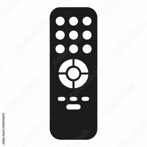 black remote control icon clip art preview