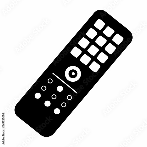 black remote control icon clip art preview
