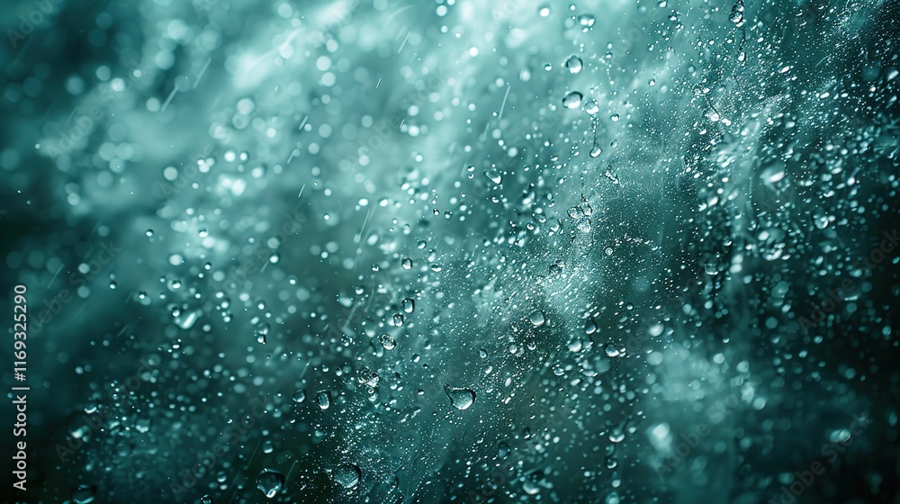 Obraz premium a strong stream of rain water from the sky