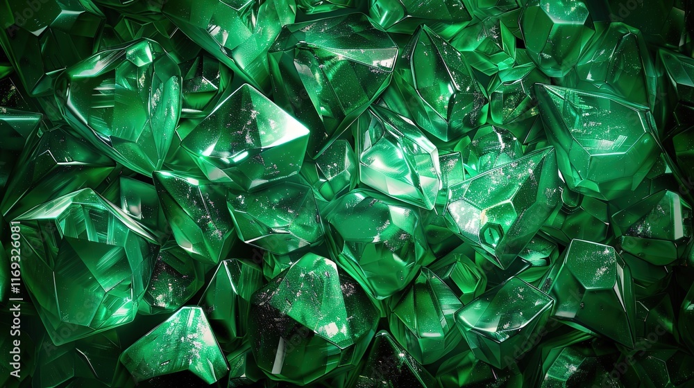 Obraz premium emerald seamless pattern wallpaper